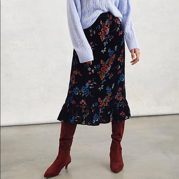 ANTHROPOLOGIE WILLOW TIERED MIDI SKIRT M (NEW) - Picture 1 of 6